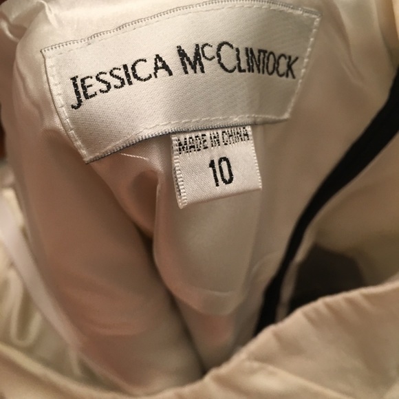 Jessica McClintock Balck White Dress - Picture 4 of 4